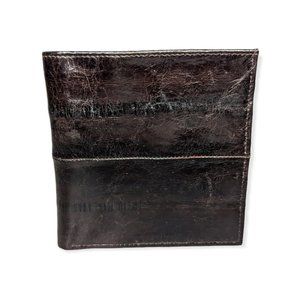 Men's Dark Brown Eel Skin Wallet